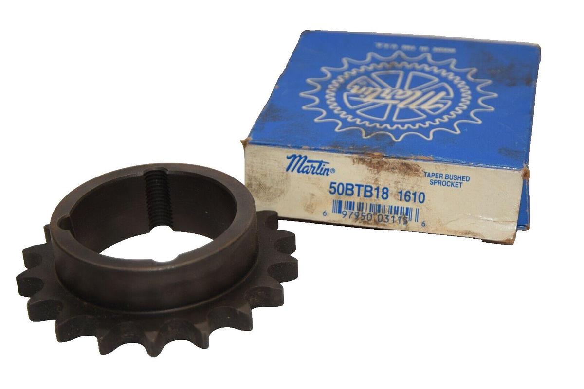 (NEW) MARTIN 50BTB18 1610 18 Teeth 1610 Bushing Sprocket