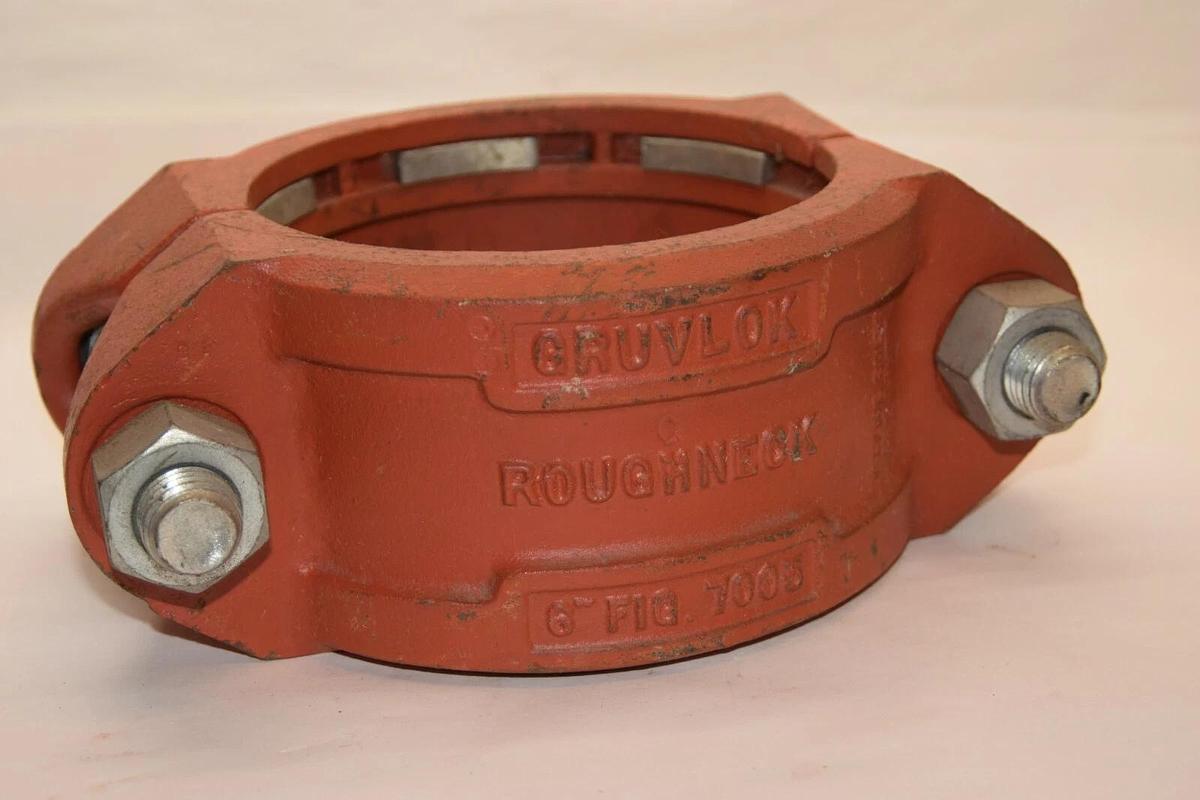 (NEW) GRUVLOK Roughneck 6" 7005 Iron Pipe Coupling *No Seal/Gasket*