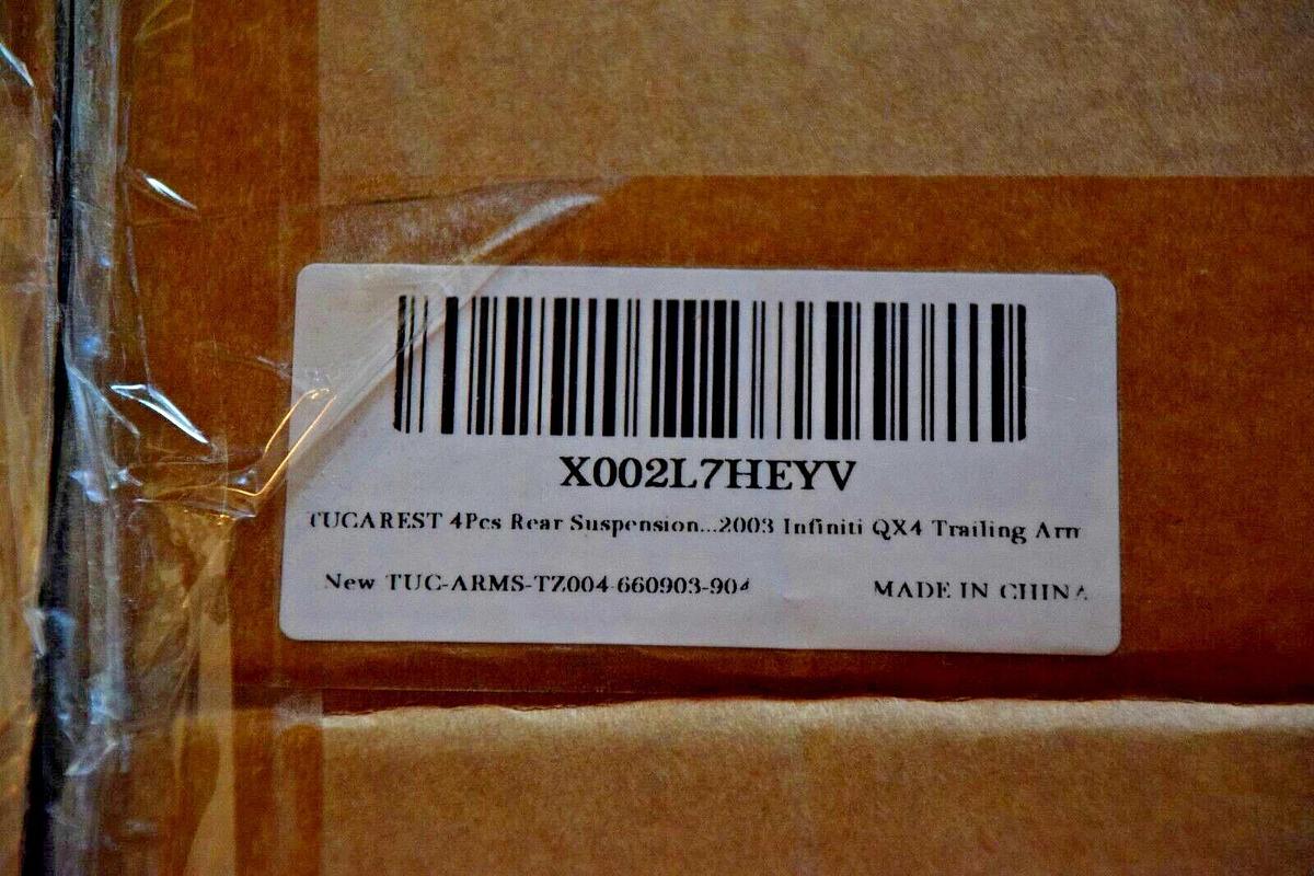 for TUCAREST Tuc-Arms-TZ004-660903-904 4pc Rear Suspension Trailing Arm (NEW)