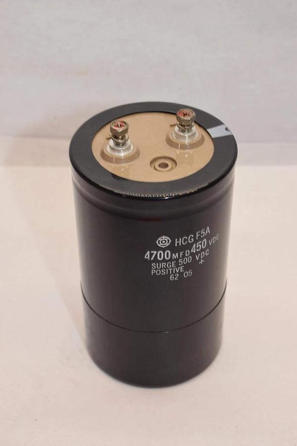 (NEW) HCG F5A 4700mfd 450Vdc Capacitor
