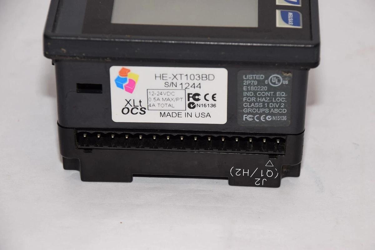 Used HORNER AUTOMATION HE-XT103BD 12-24Vd 0.5A Operator Interface