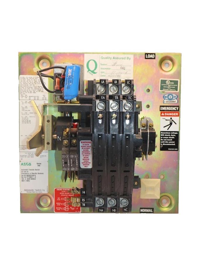 Used ASCO B940310491X 480V 60Hz Series 940 Automatic Transfer Switch