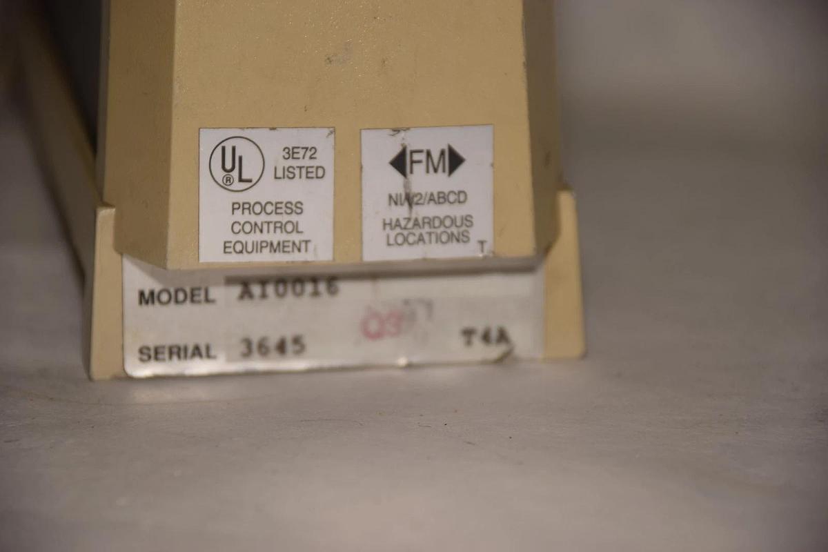 Used TRANSITION TECHNOLOGY INC. AI-00-16 AI0016 16 IN T/C mV VOLT 0-5VDC 20nA MODULE