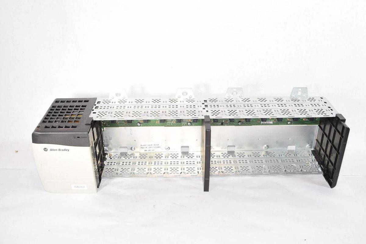 Used ALLEN BRADLEY 1756-A13 Ser. B 13 Slot Chassis W/1756-PA72 C Rev C01 Power Supply