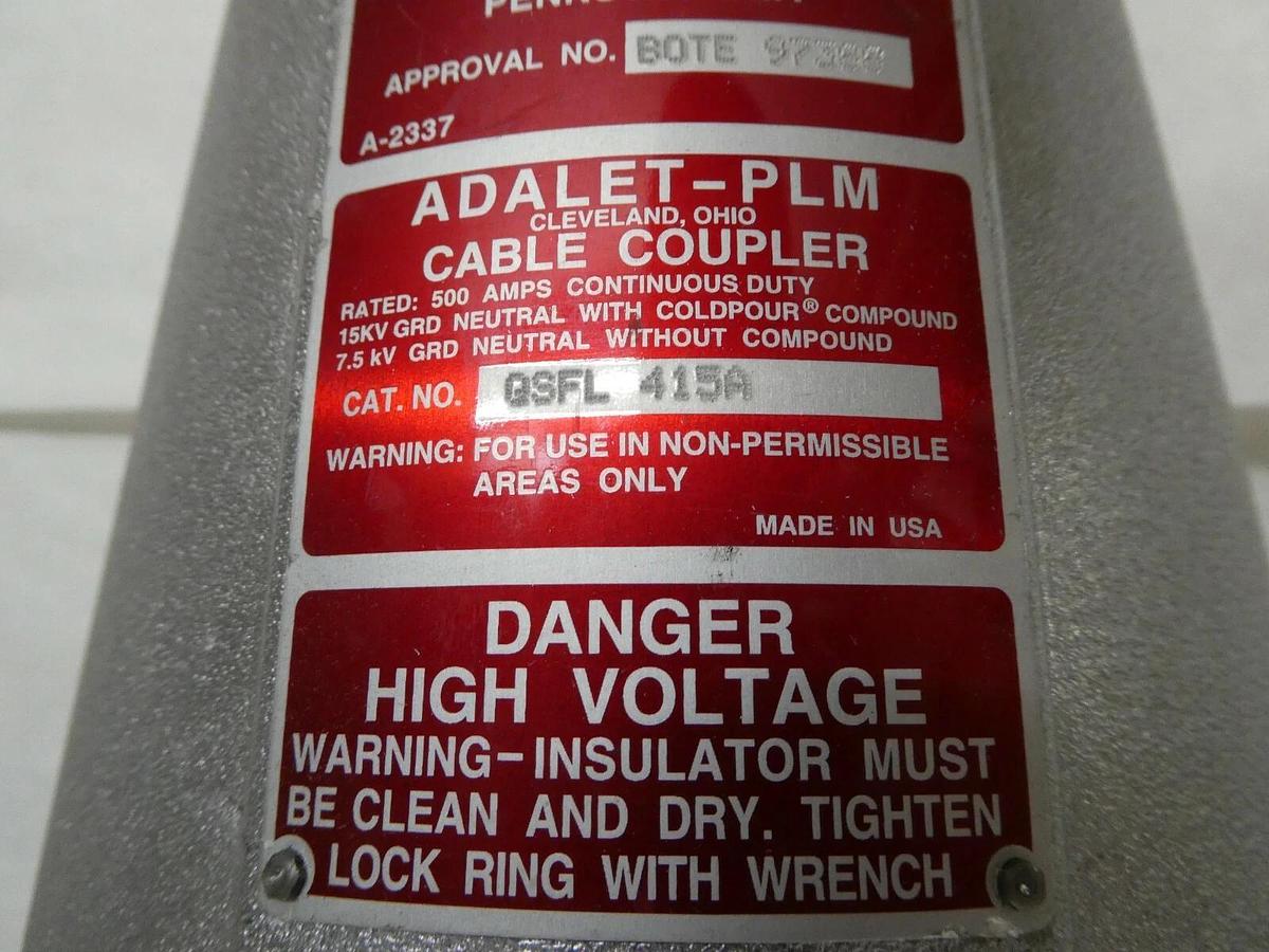 (NEW) ADALET-PLM ADALET QSFL-415A QSFL415A Industrial Cable Coupler USA