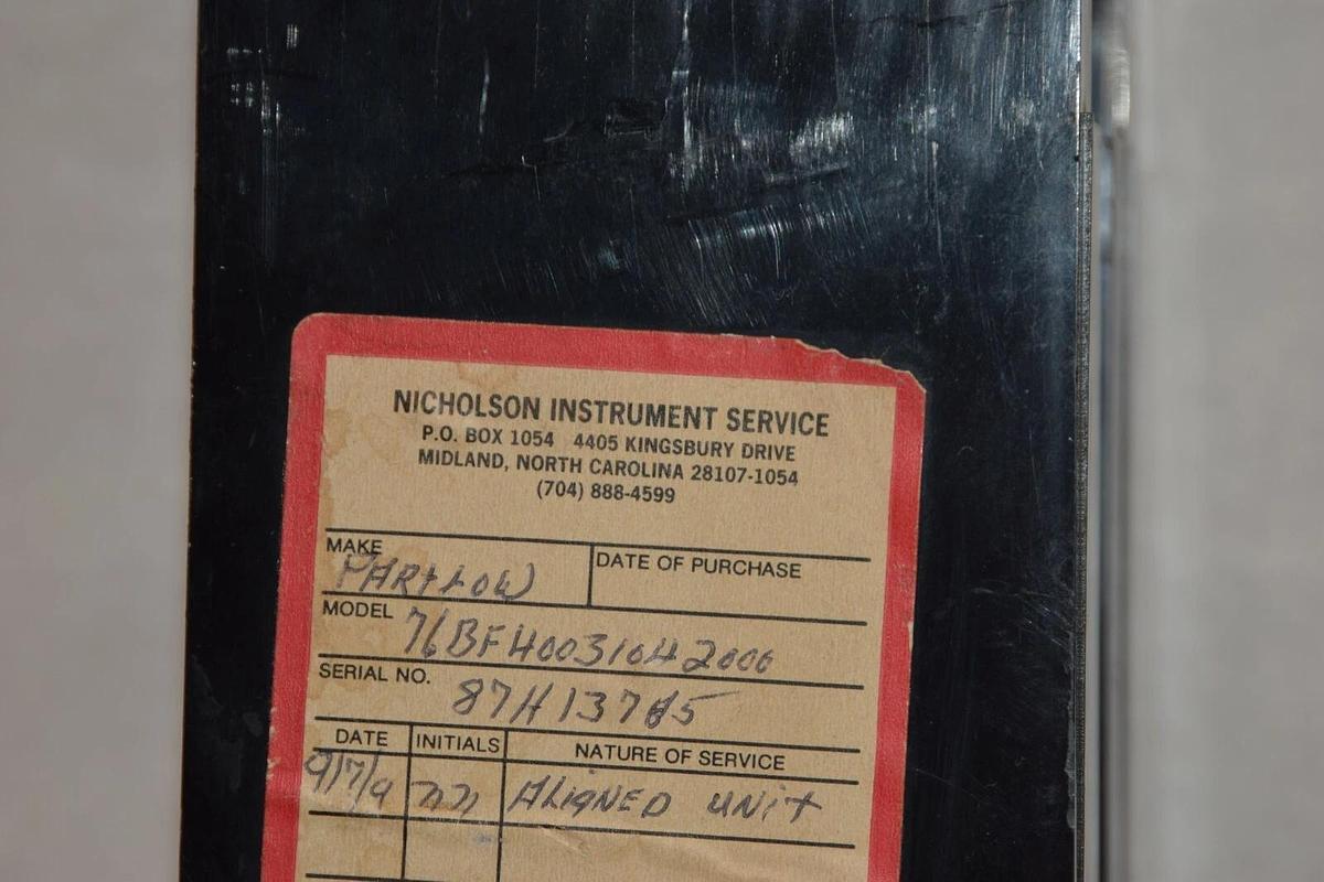 Used PARTLOW 76BFH00310H2000 TEMPERATURE CONTROLLER  0-600 deg F