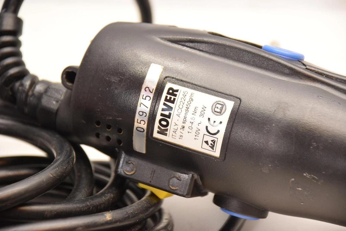 Used Kolver ACC2245 ACC Push Lever Inline Torque Driver Screwdriver 8.9-39.8T 1-4.5Nm