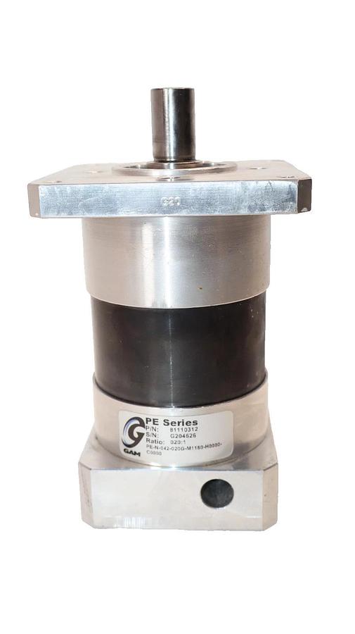 Used GAM 20:1 Ratio Planetary Gearbox 81110312 PE-N-042-020G-M1180-H0000-C0000