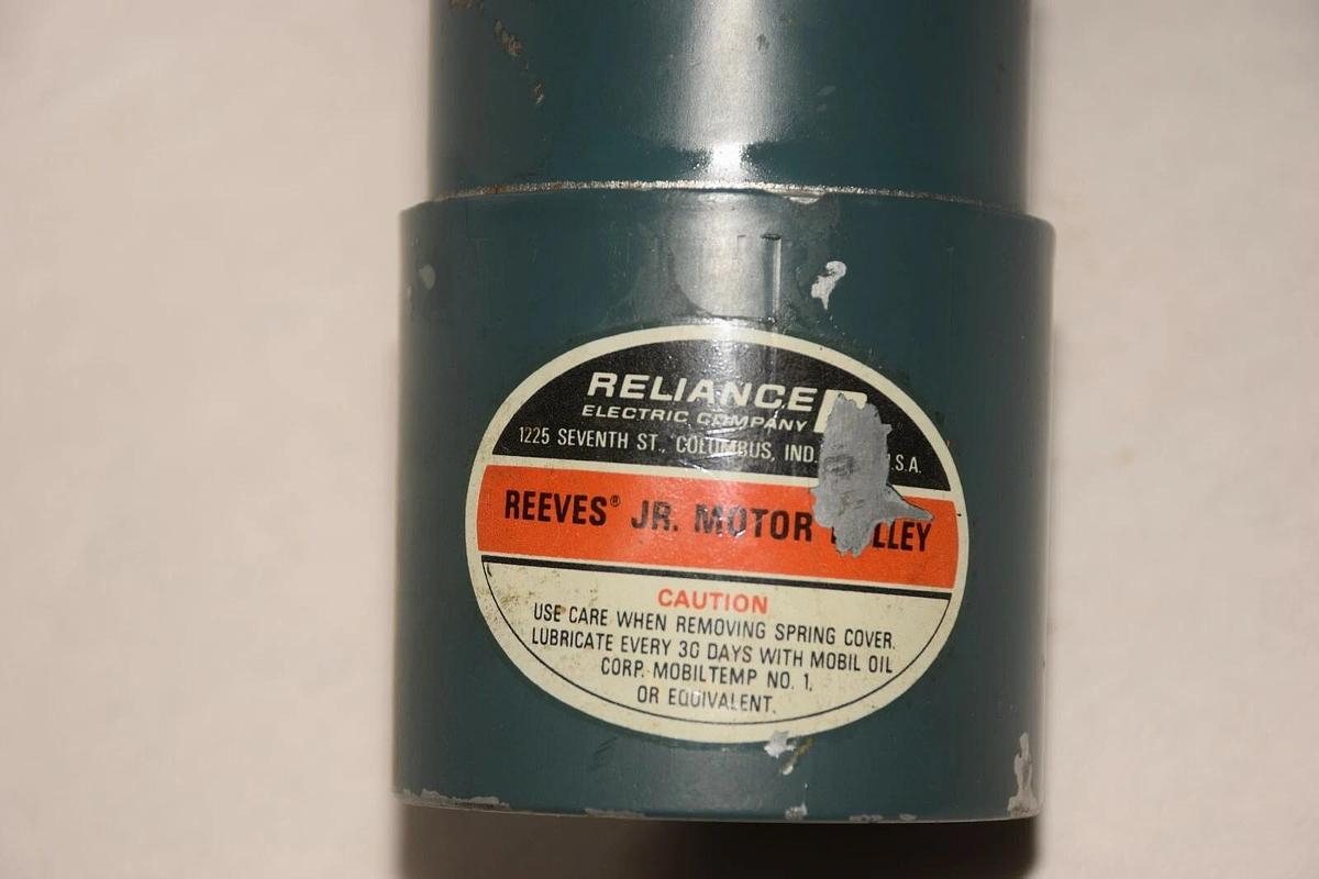 Reliance Reeves JR. Variable Speed Pulley 1" bore 875-C osd 7-5/8" (NEW)