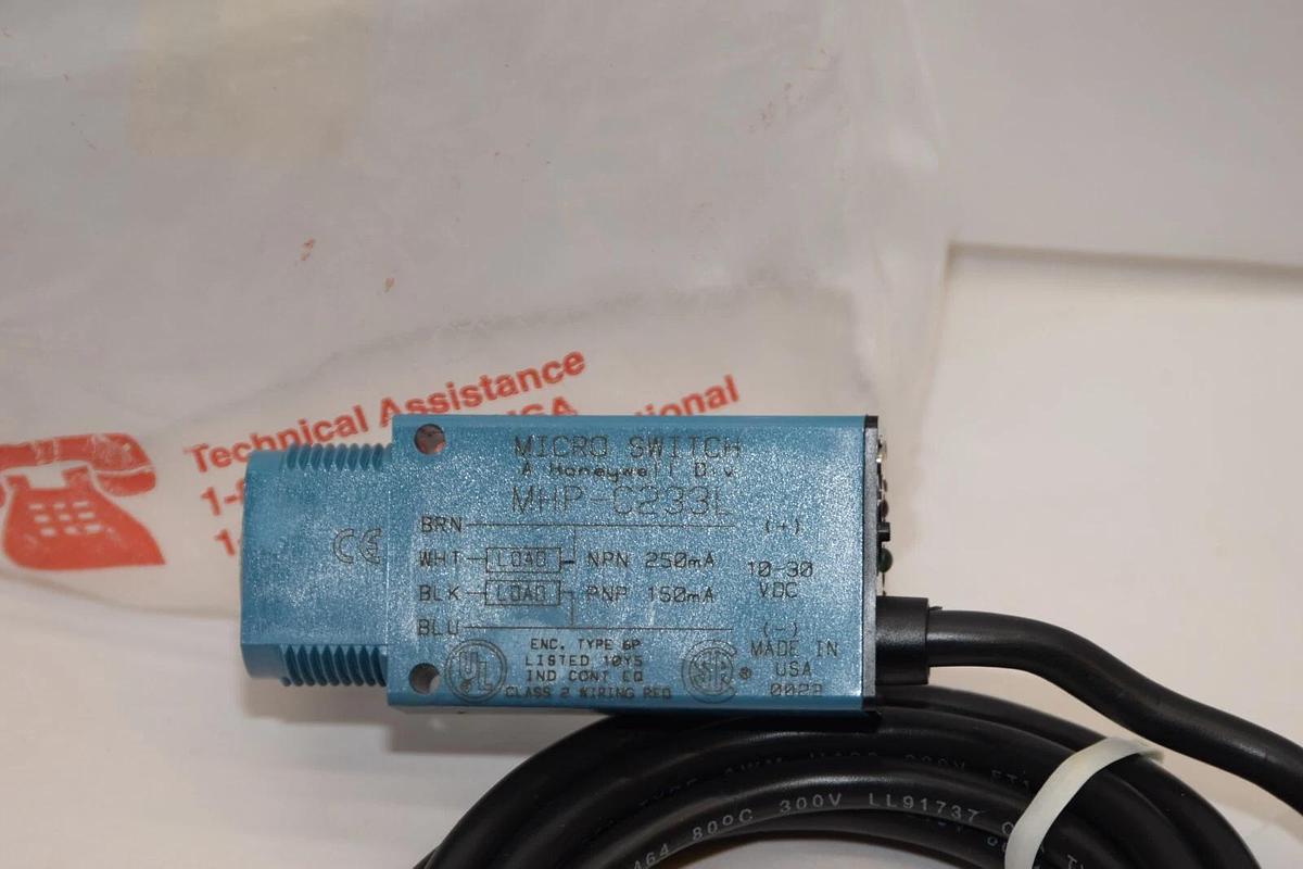 (NEW) HONEYWELL MHP-C233L 10-30Vdc 150/250mA Photoelectric Sensor USA