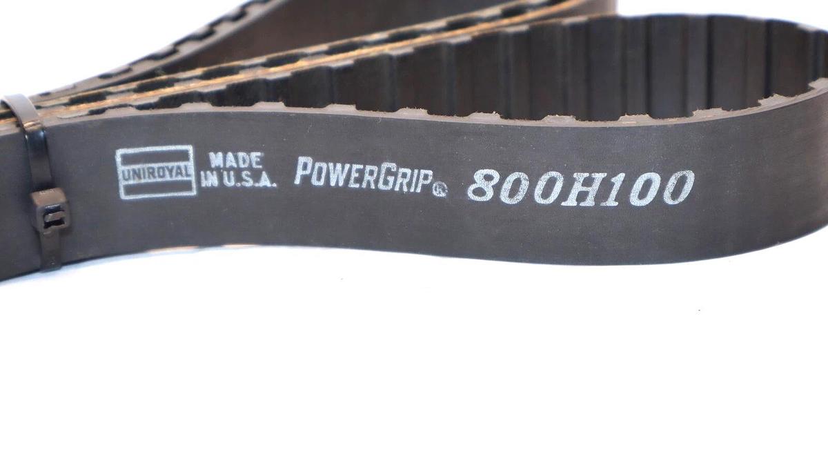 (NEW) UNIROYAL 800H100 , 800H 100 PowerGrip Timing Belt USA