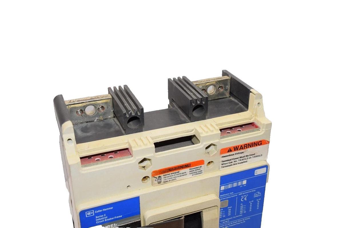 Used Cutler Hammer Breaker LD2500 LD 35k 500Amp 500 Amp A 2 Pole 600v/250v w/ LT2500T