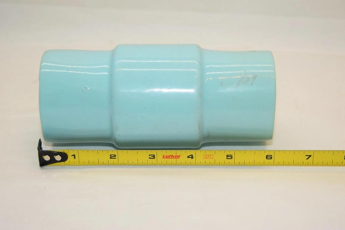 (NEW) Thomas & Betts 2" Plastic Bond Conduit Body Light Blue Straight Fitting