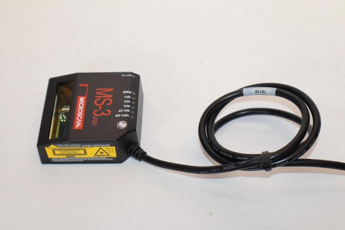 Used MICROSCAN FIS-0003-0281G Rev B MS-3 Laser Barcode Scanner