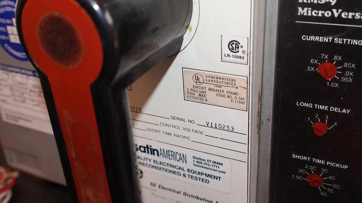 Refurbished GE General Electric Circuit Breaker Power Break 800A Amp TP88SS TR8S800
