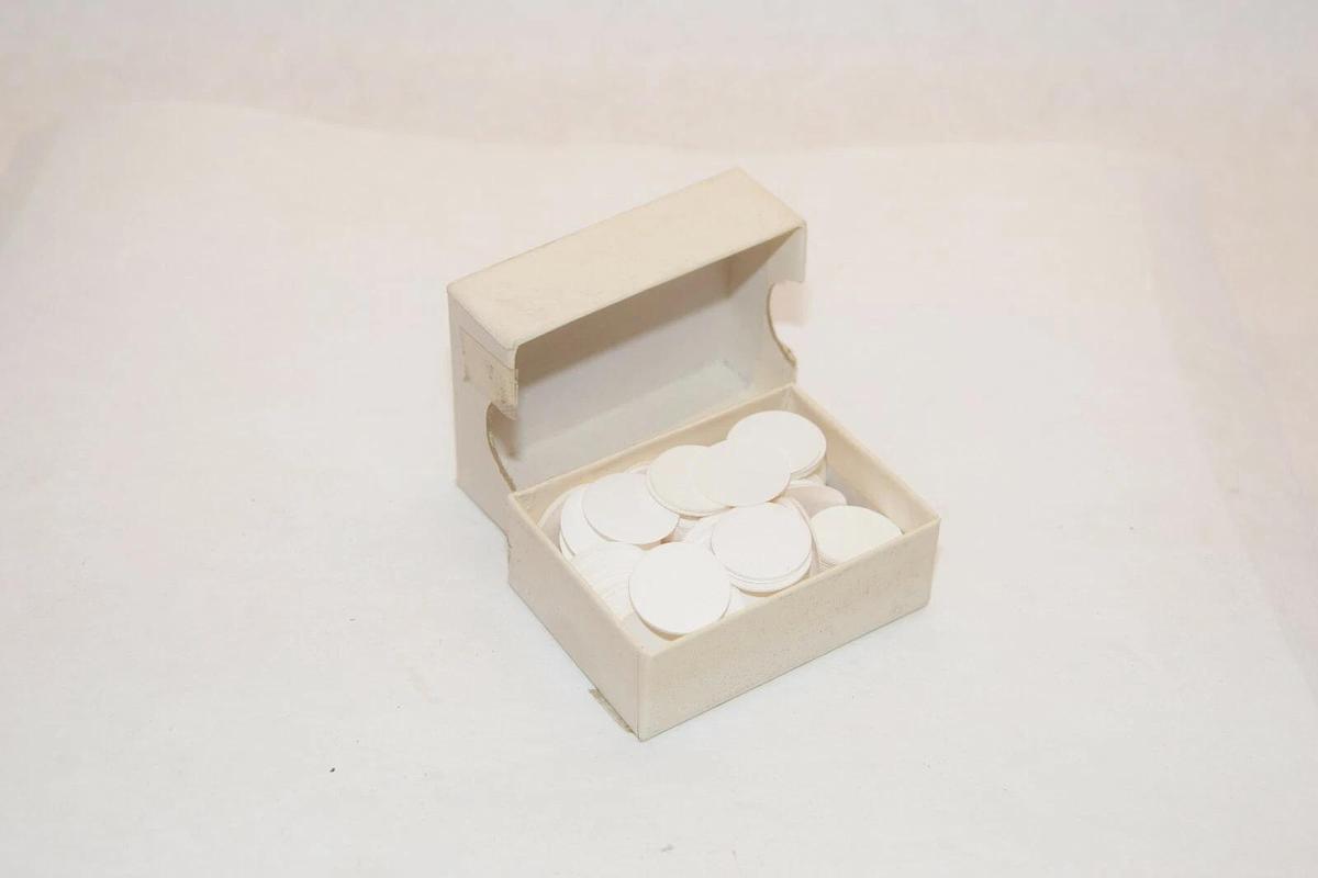 (NEW - Lot of 2 Boxes) FISHERBRAND 14-313-12 812556 Filter Paper Discs 20mm 3/4"