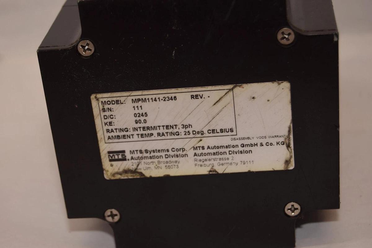 Used MTS Systems Servo Motor MPM1141-2346 MPM11412346 3ph