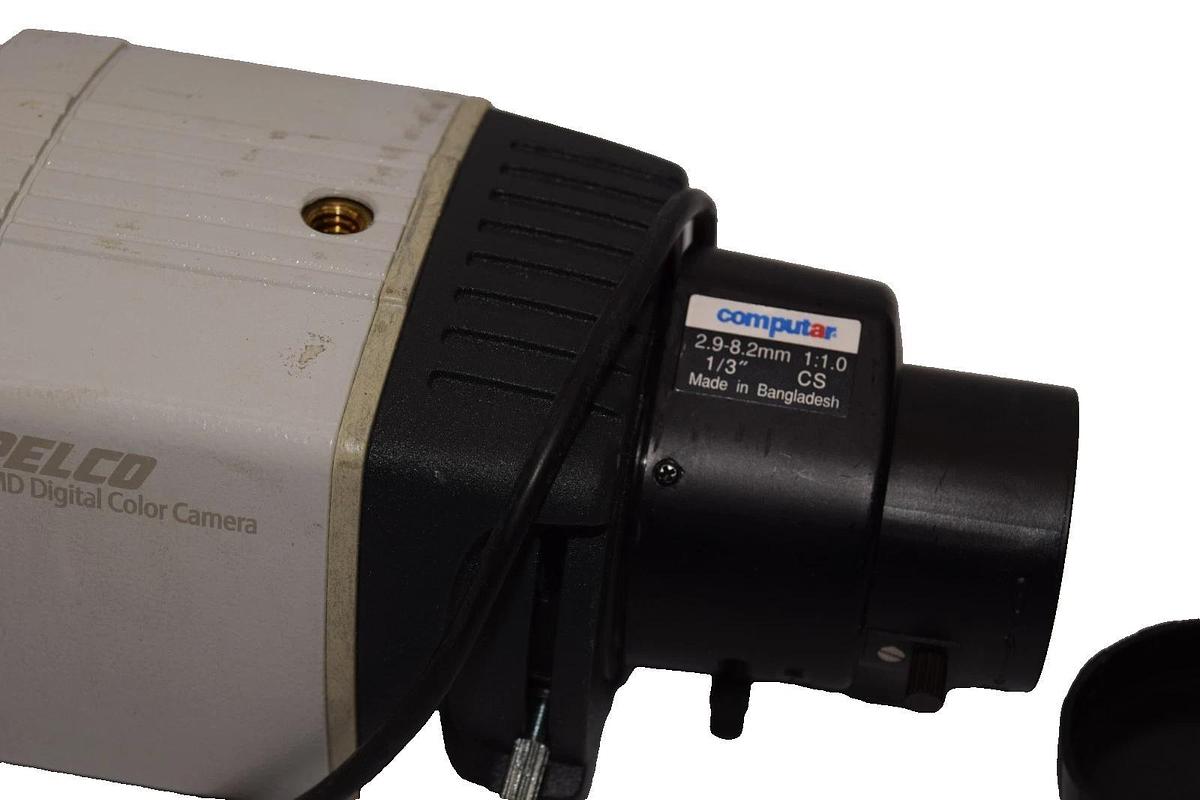 Used Pelco CCC5100H-6A Color Camera With Computar 2.9-8.2mm 1/3" Lens