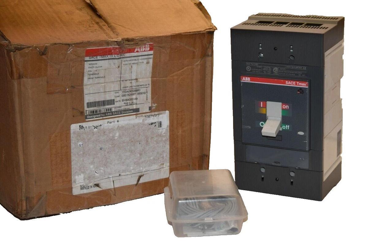 (NEW) ABB SACE TMAX T5 L-D 600 T5L-D600 3P Circuit Breaker w/ accessories