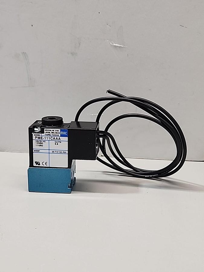 Used MAC VALVES PMD-111DA-AA PMD111DAAA 110/120V 50/60Hz 6.8Watt Solenoid Valve