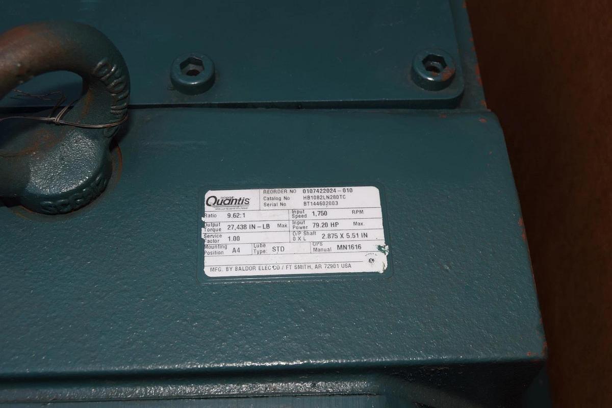 Dodge Quantis HB1082LN280TC Gear Drive Speed Reducer Gearbox 9.62:1