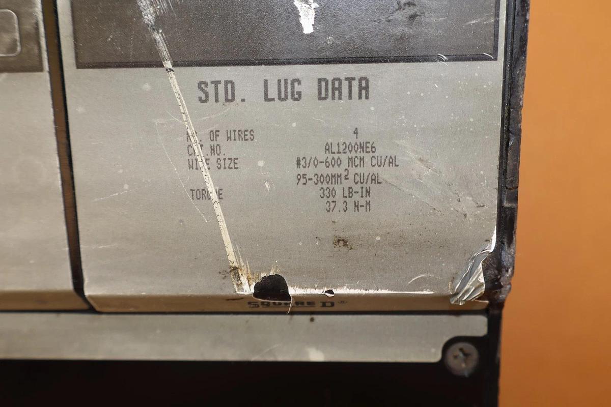Used Square D Ciruit Breaker 1200A NAL361200 1200 Amp Ser 1 600v