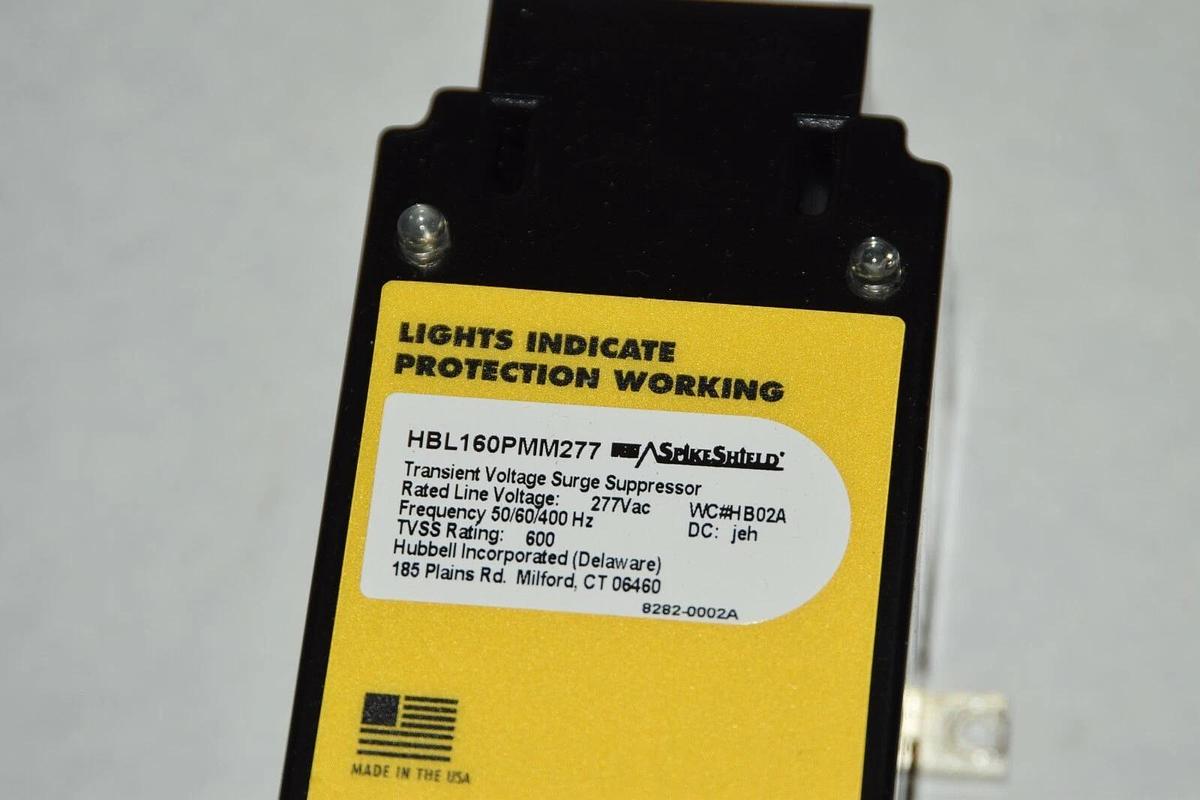 Used HUBBELL HBL160PMM277 277Vac Transient Voltage Surge Suppressor Rep. Module