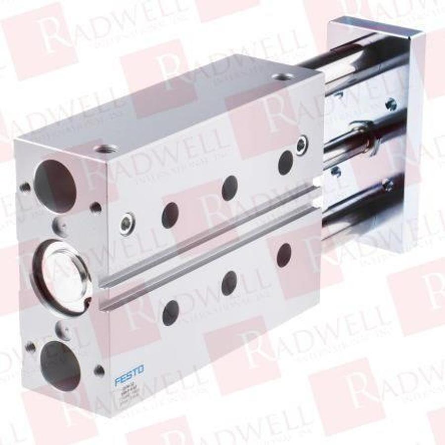 Used FESTO  PNEUMATIC GUIDED LINEAR DRIVE DFM-32-125-P-A-KF GLIDE GRIPPER CYLINDER