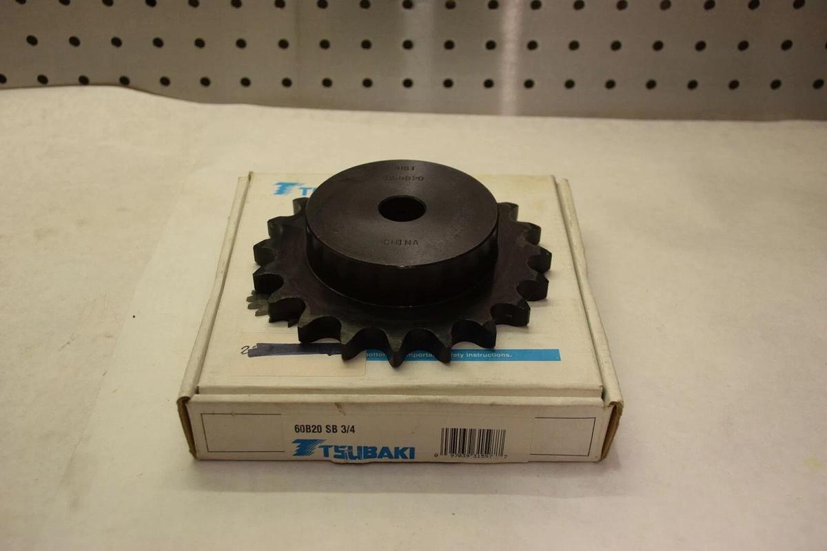 TSUBAKI 60B20 SB 3/4" BORE SPROCKET NEW
