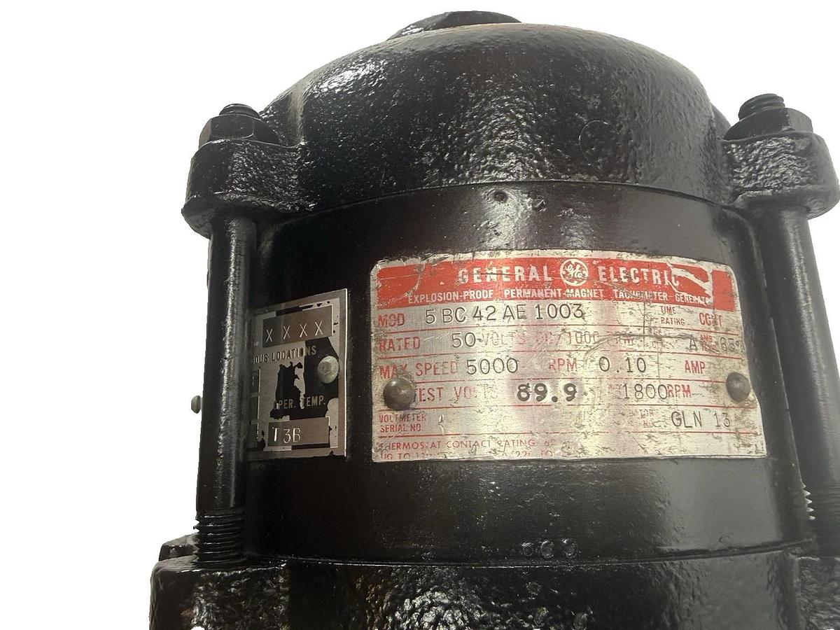 Refurbished GE Motor 5BC42AE1003 Explosion Proof Permanent Magnet Tach Generator Tachometer