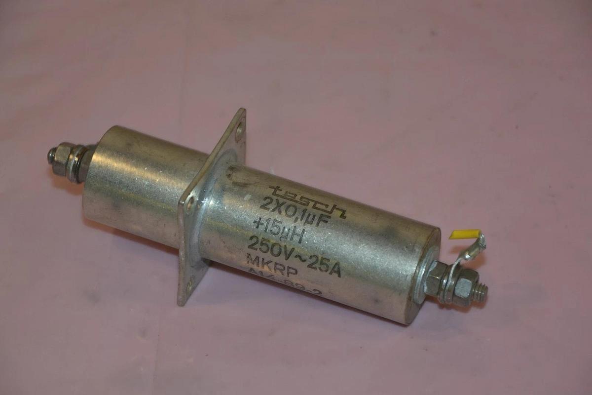 Used Tesch Filter MKRP A14-89-2 MKRPA14-89-2 250v 25a 2X0,1uF + 15uH