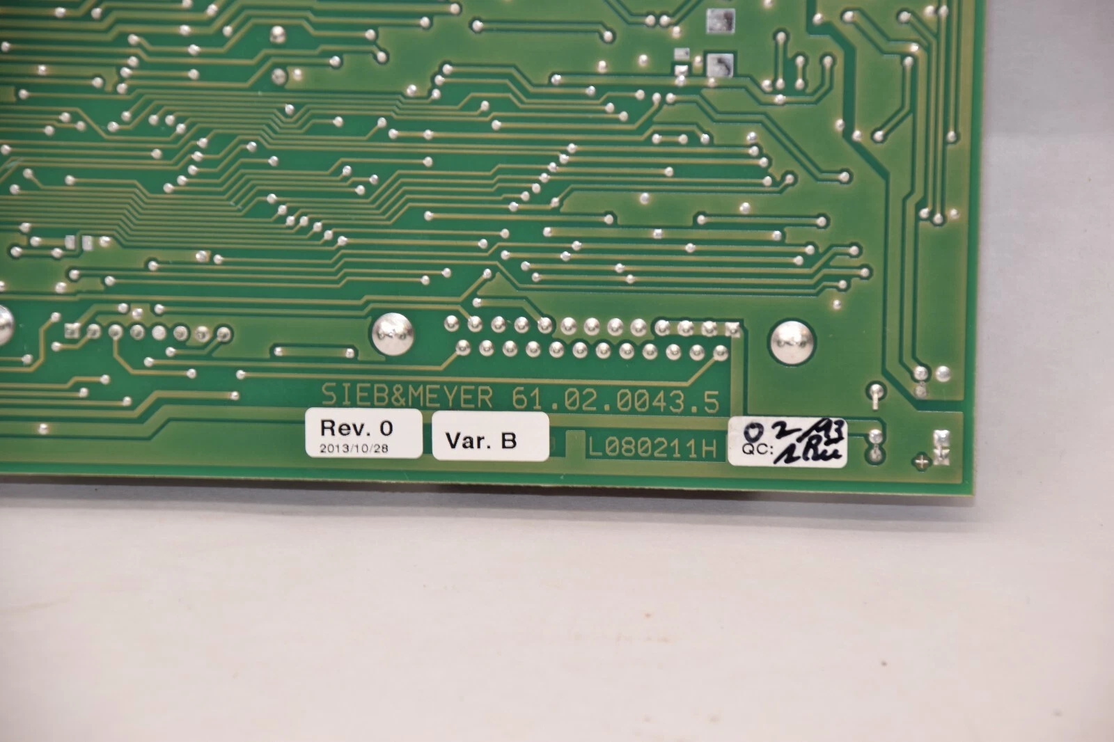 Used SIEB & MEYER 61.02.0043.5 Rev 0 Var B Circuit Board