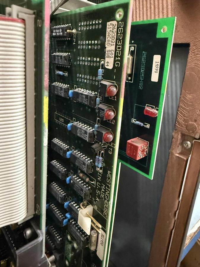 Used WESTINGHOUSE HPPC 1500-1 Programmable Controller 3D04161G01 2623D21, 2623D23