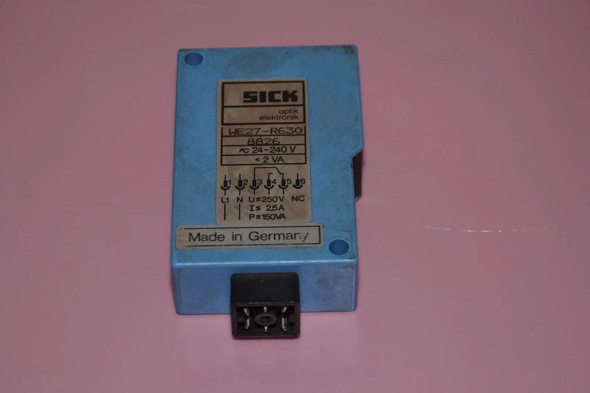 Used SICK PHOTOELECTRIC SENSOR WE27-R630 8826 WE27R630 24-240V