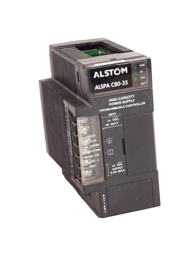 Used GE FANUC IC693PWR331D 24Vdc Hi-Cap 30W Power Supply Module *Broken Mounting Tab*