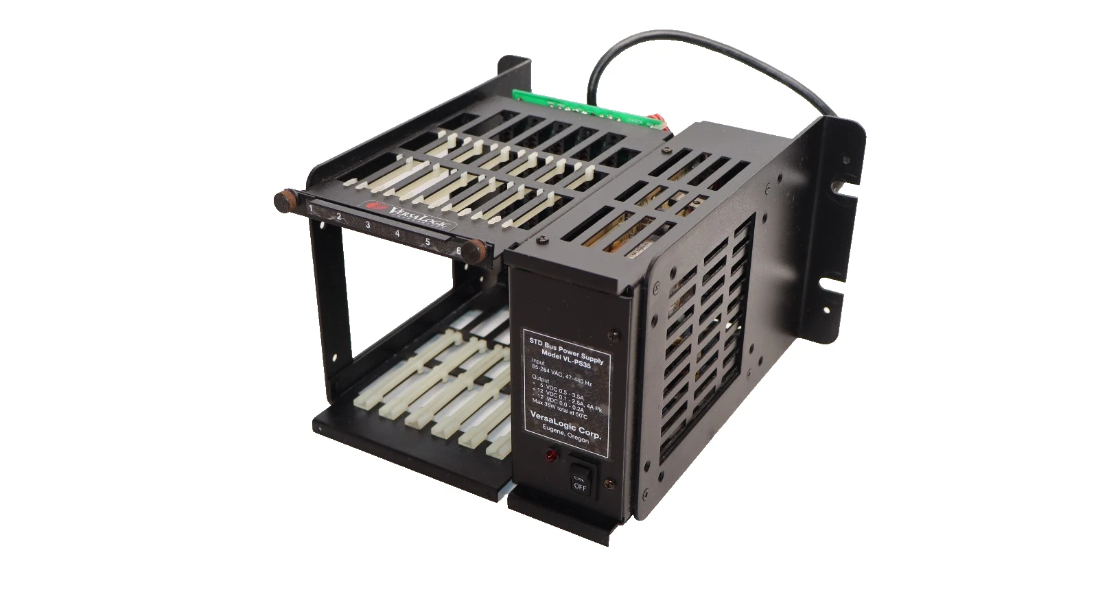 Used VersaLogic VL-PS35 85-264Vac 47-440Hz Power Supply & Ziatech Rack