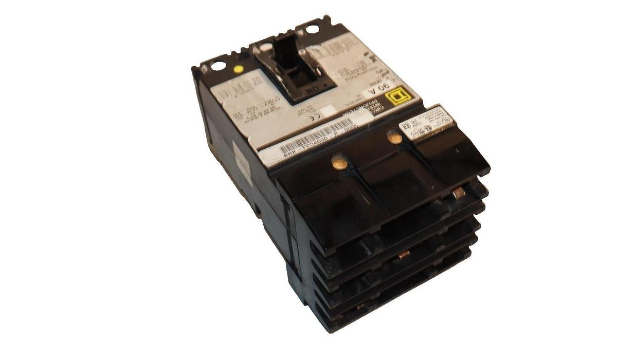 Used Square D Circuit Breaker 90A 90 Amp FC34090 480VAC
