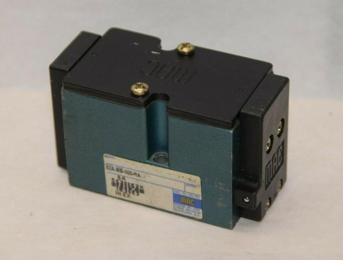 Used MAC VALVES 82A-BB-000-RA 15psi Remote Air Valve