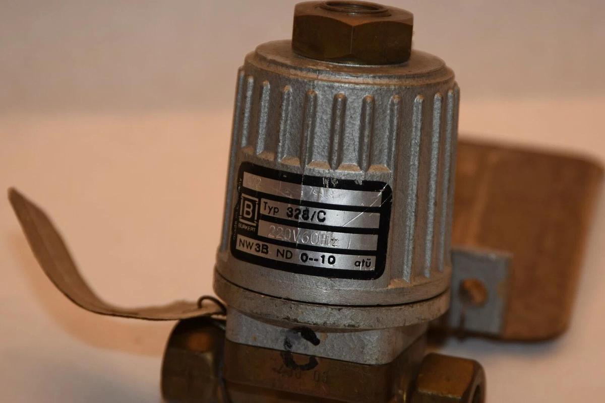 (NEW) BURKERT 328/C NW3B 0-10 Solenoid Valve