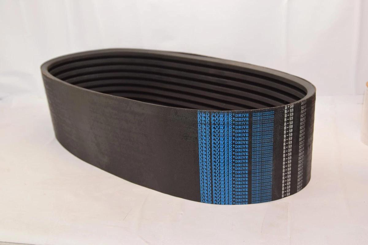 (NEW) D&D POWERDRIVE B59/09 ORB-19-11708B59/09 9 Rib 82" L 0.62" W V-Belt