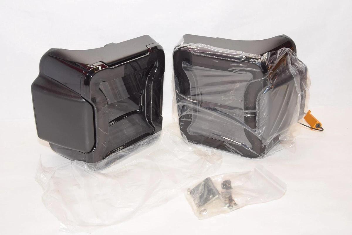 (NEW) FIERYRED Smoked LED Tail Lights For 2018-2021 Jeep Wrangler JL