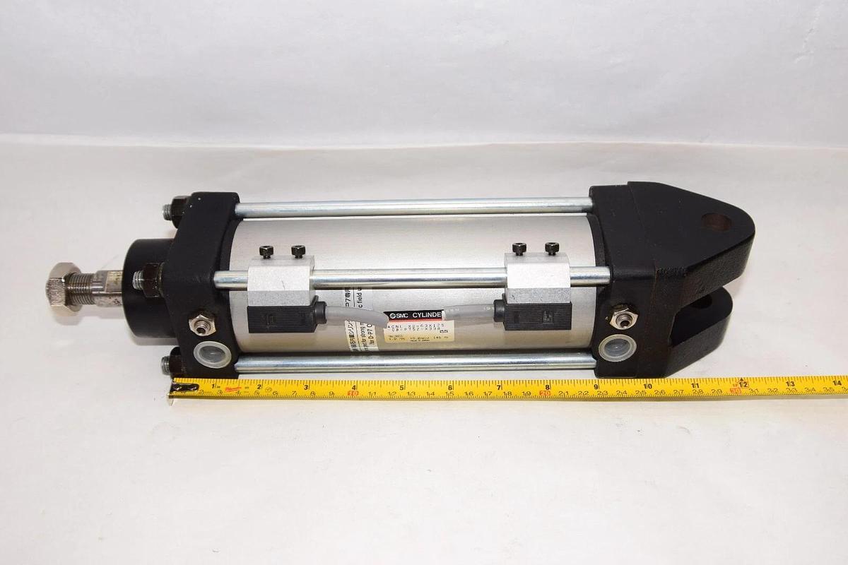Used SMC ACNL-X2-63X125-CB-P75Z-X338 1.0MPa 145psi Air Cylinder