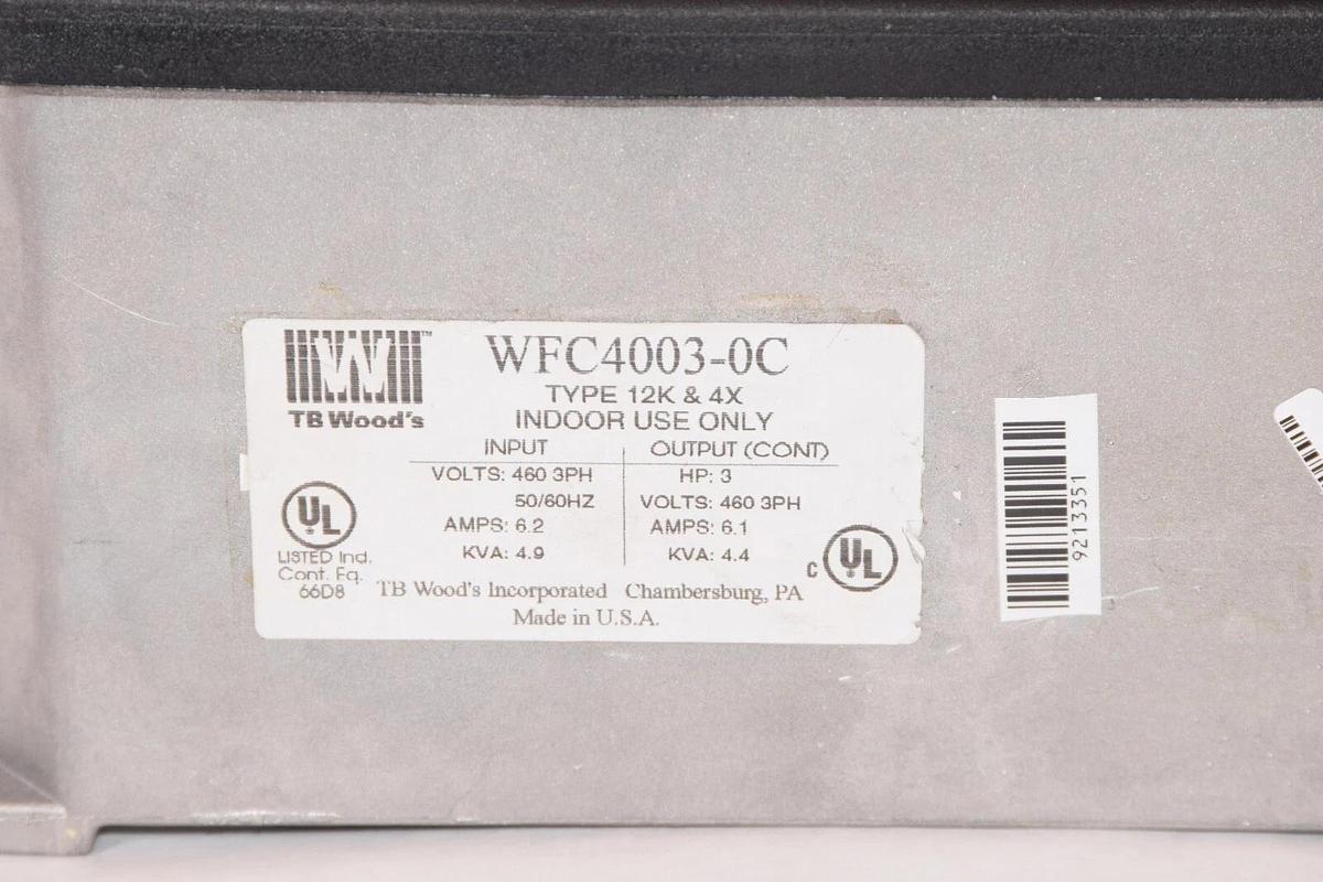 WOOD'S TB Woods E-TRAC AC INVERTER WFC4003-0C WFC40030C 460V 3HP 12k 4x