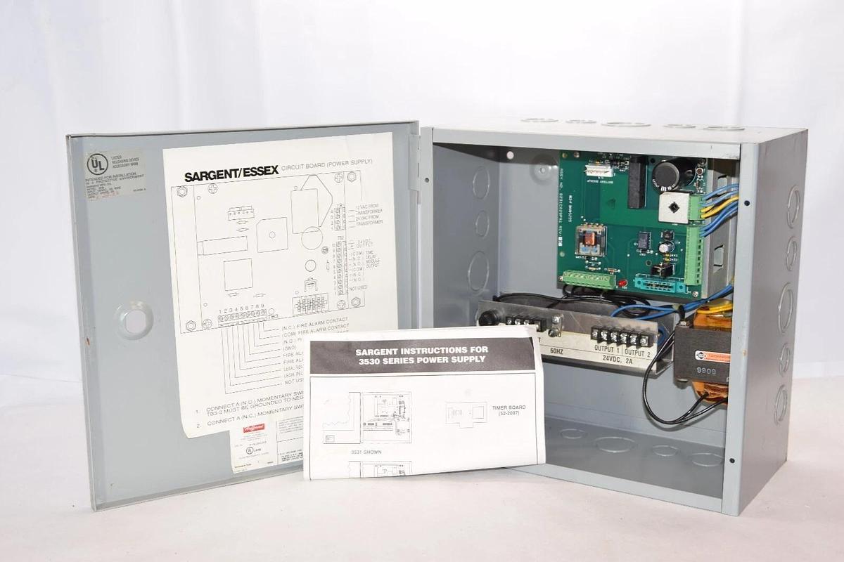 HOFFMANN A-HE12X12X6 Enclosure SARGENT 3530 Series Power Supply Timer Board NEW