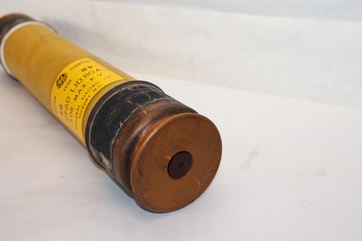 Used GE / GENERAL ELECTRIC 9F60 LJD804 Type EJ-2D 4R 5.08 max KV Motor Starter Fuse