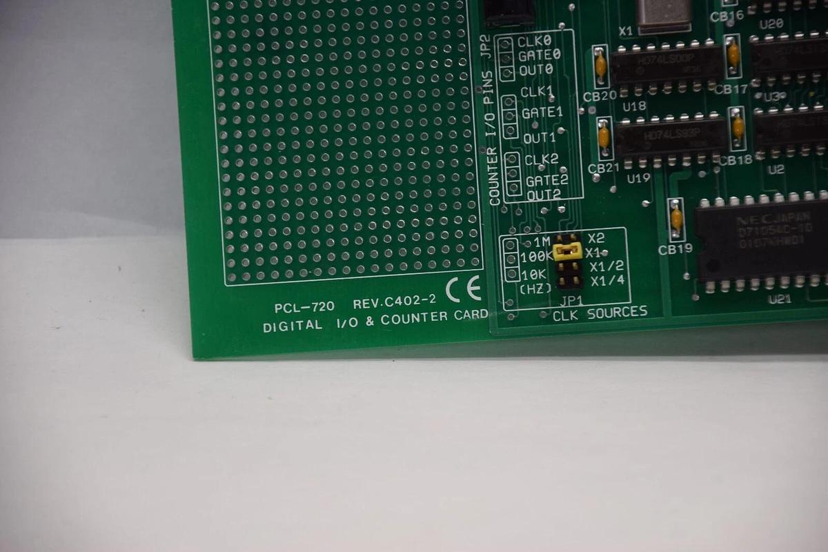 Used ADVANTECH PCL-720 Rev C 402-2 Digital I/O & Counter Circuit Board Card