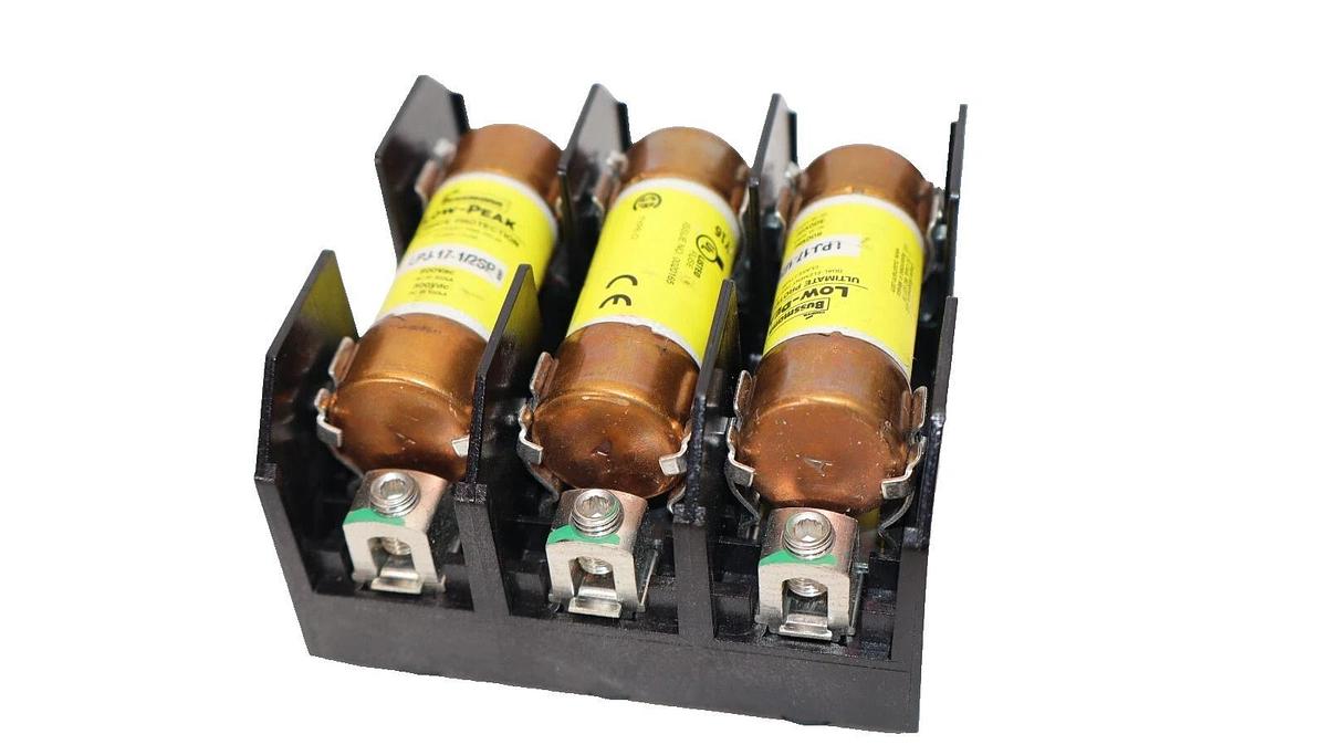 Used MARATHON R6J30A3B2 , 136811P1 600V 30A Fuse Holder With LPJ-17-1/2SP Fuse