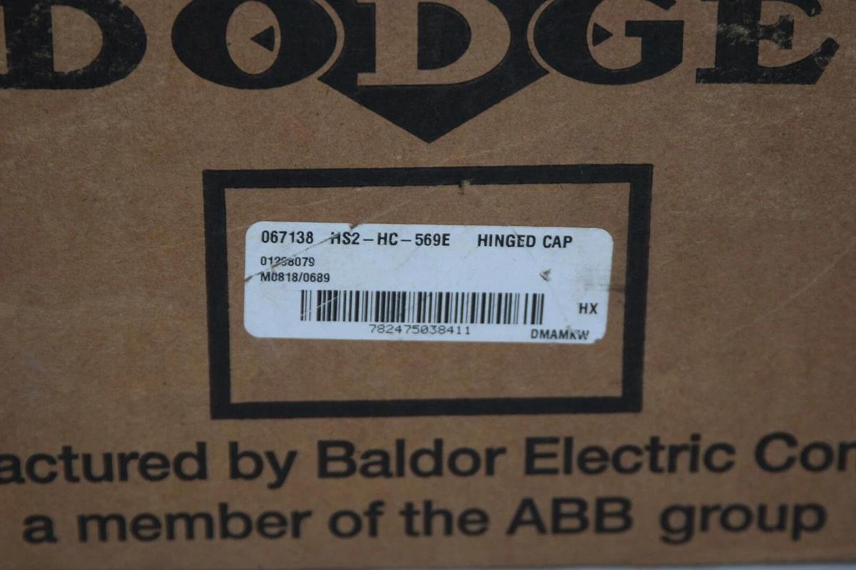 Used (New) Dodge HS2-HC-569E HS2HC569E 067138 Hinged Cap Barring Housing