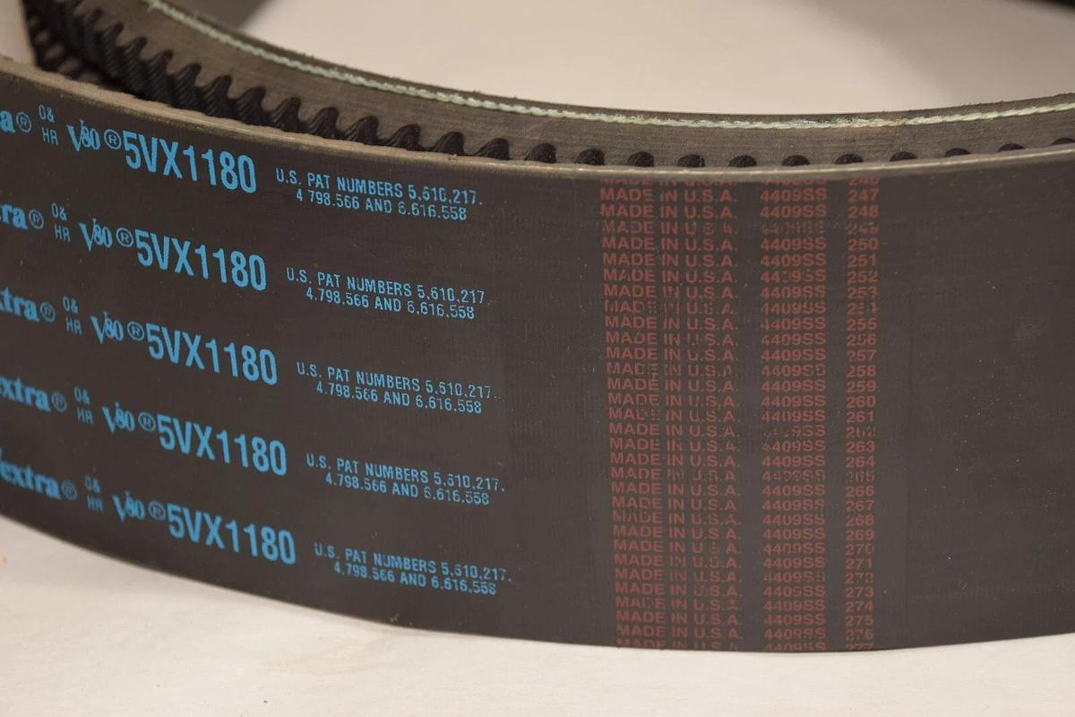 (NEW) GATES 5VX1180 , 5/5VX1180 5-Rib Vextra PowerBand Super HC Belt USA