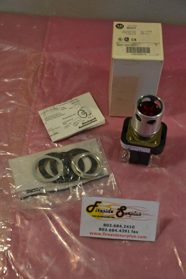 ALLEN BRADLEY ILLUMINATED PUSH BUTTON 800T-QA10RD1 800T QA10RD1 RED NEW